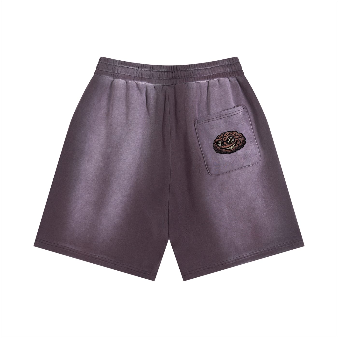 LOGO DISTRESSED SHORTS