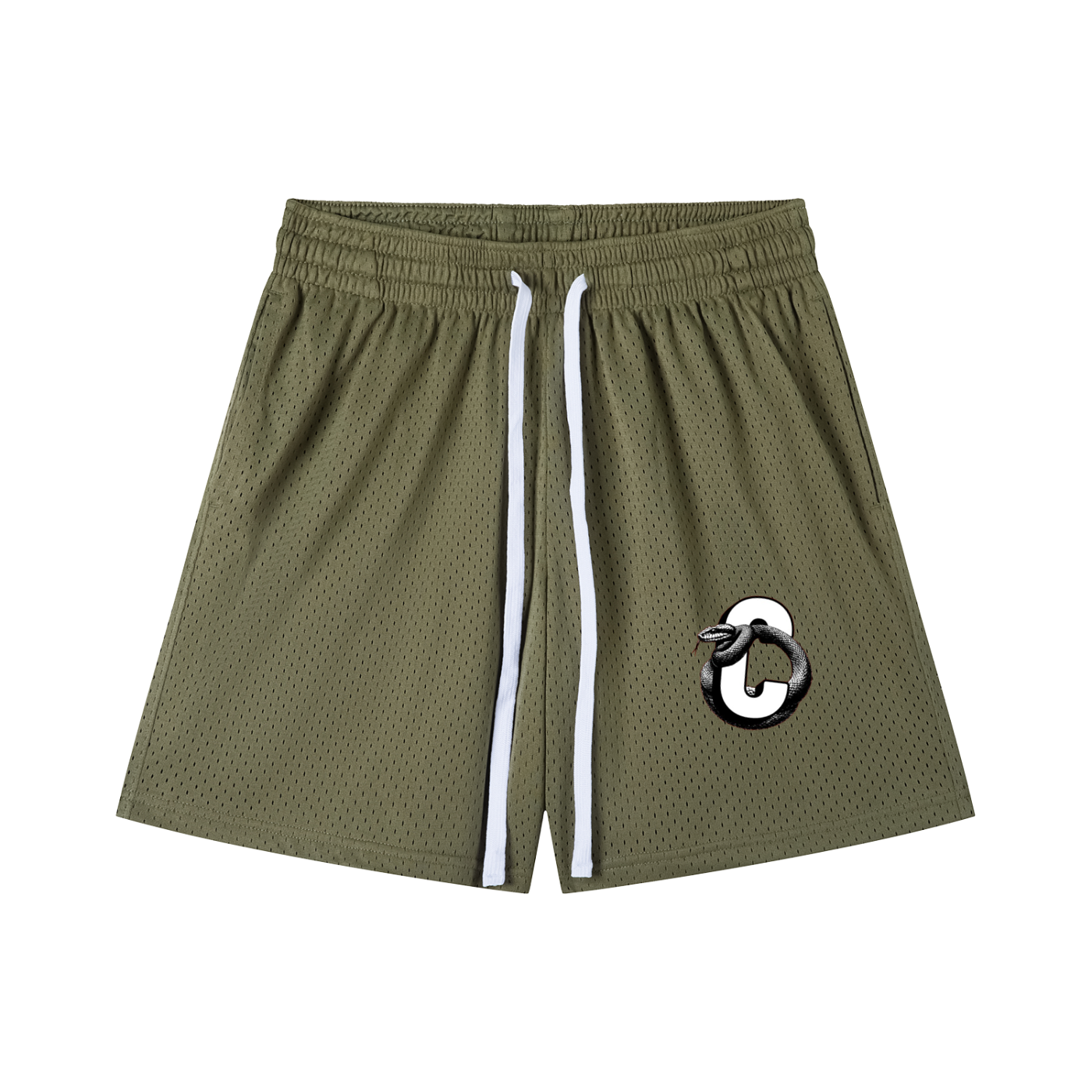 LOGO DRAWSTRING MESH SHORTS