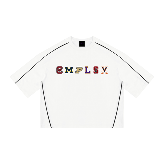 CMPLSV COLLEGIATE PIPING T-SHIRT