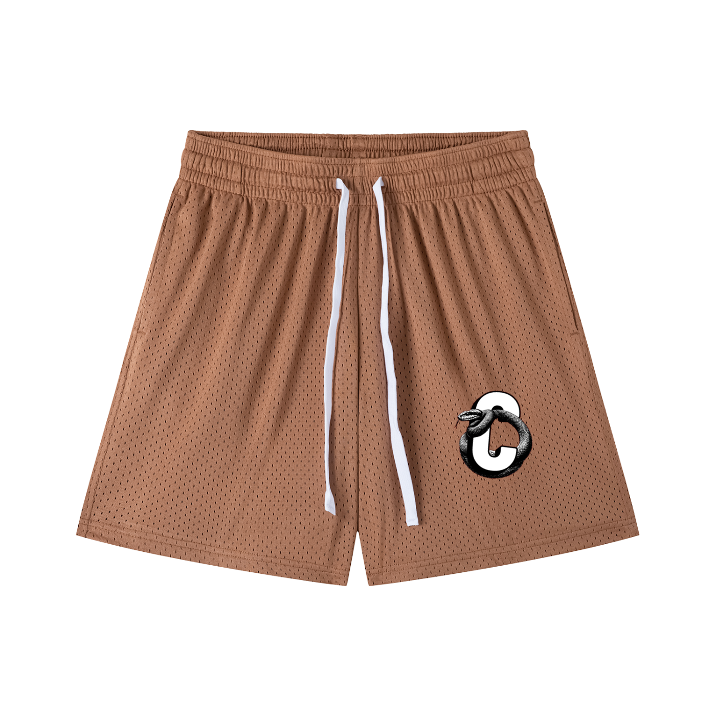 LOGO DRAWSTRING MESH SHORTS