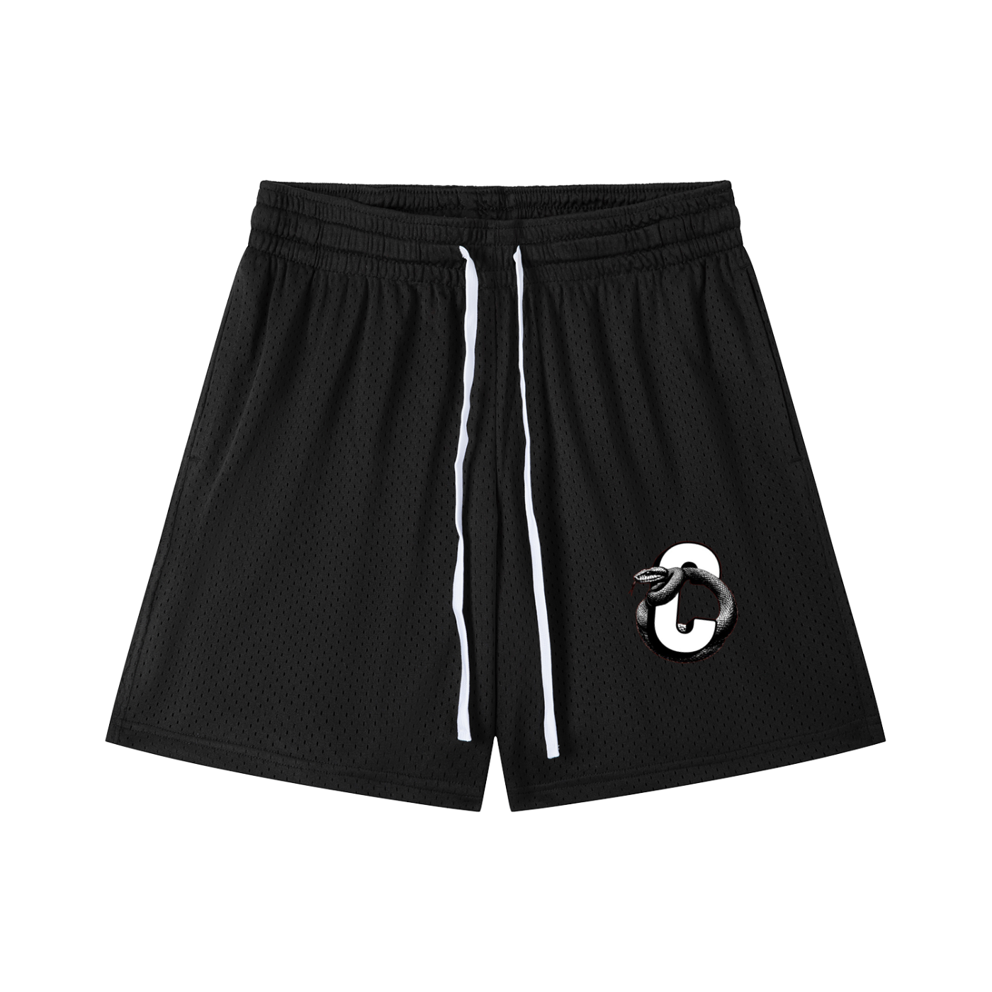 LOGO DRAWSTRING MESH SHORTS