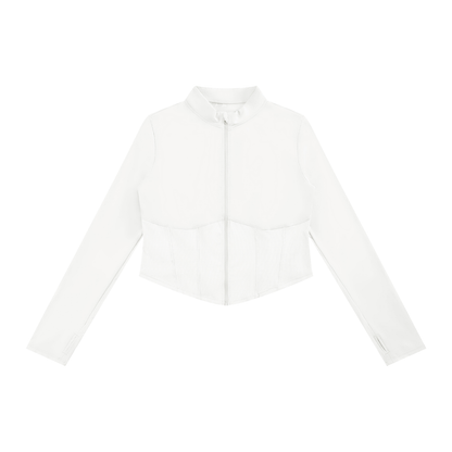 WOMENS SLIM FIT FULL-ZIP YOGA JACKET